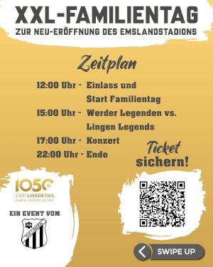 Tickets XXL-Familientag & Legendenspiel Werder Bremen vs. Lingen Legends