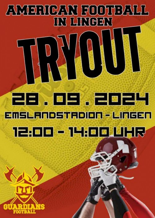 28.09. im Emslandstadion Try Out „American Football“