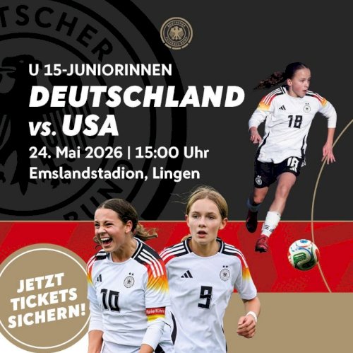 U 15-Juniorinnen des DFB im Emslandstadion zu Gast