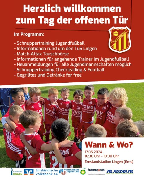 Tag der offenen Tür - Familiennachmittag mit allen Jugendteams