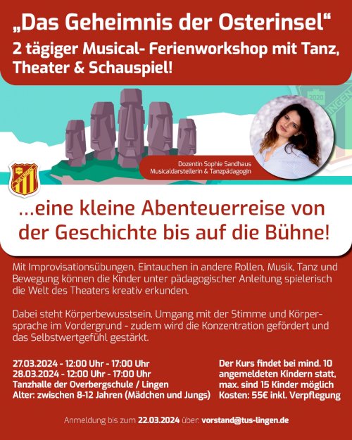 Ausverkauft! 2-tägiger Musical Ferien-Workshop mit Tanz, Theater & Schauspiel