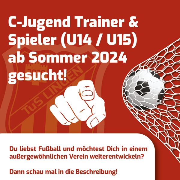 Jugendfußball: neue C-Jugend ab Sommer 2024